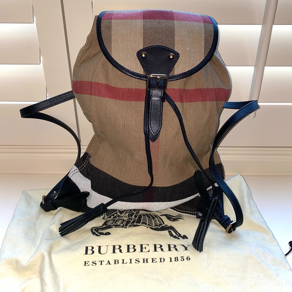 Burberry drawstring backpack